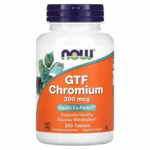 Now Foods - CHROMIUM GTF 200 mcg 250 tabl GTF
