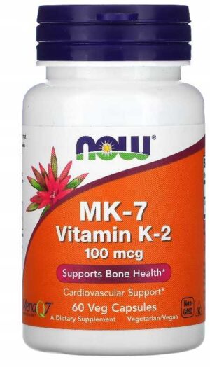 NOW FOODS WITAMINA K-2 MK-7 100mcg 60k VITAMIN K-2