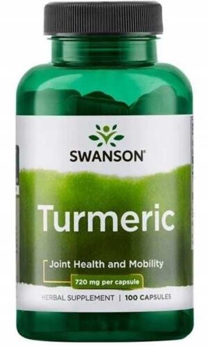 SWANSON, Turmeric 720mg 100 kapsułek KURKUMA