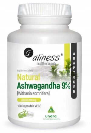 Aliness, Natural Ashwagandha 590 mg 9% x 100 Vege