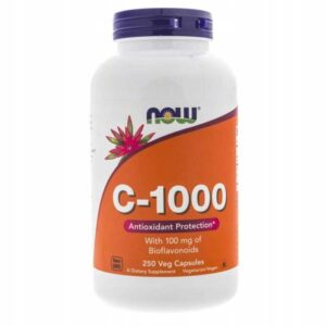 Witamina C 1000 mg + Bioflawonoidy / 250 KAPSUŁEK