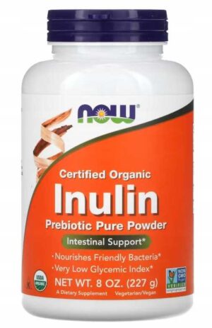 NOW FOODS INULIN Powder Organic - 227 gram INULINA