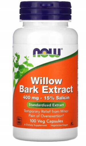 NOW Foods - WILLOW BARK EXTRACT 400mg 100 kapsułek