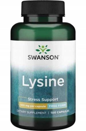 L-LIZYNA - 500mg 100 kapsułek Swanson Lizyna