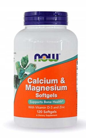 WAPŃ + MAGNEZ + CYNK + WITAMINA D3 / 120 kapsułek