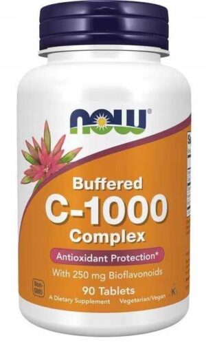 Buforowana WITAMINA C 1000mg + Bioflawonoidy 90tab