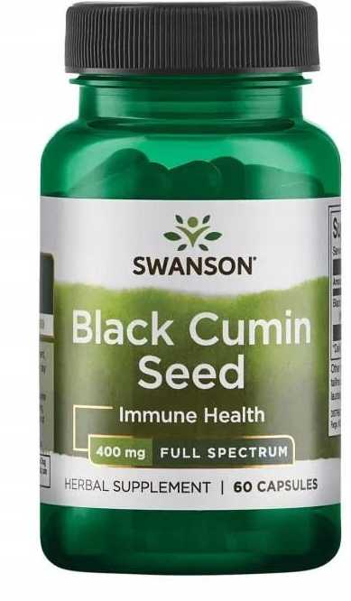 Swanson, Black Cumin Seed 60 kaps CZARNUSZKA KMIN