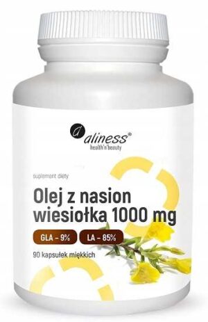 Olej z nasion wiesiołka 1000 mg x 90 kapsułek GLA,