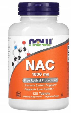 NAC N-Acetyl-L-Cysteine 1000 mg 120 tabletek