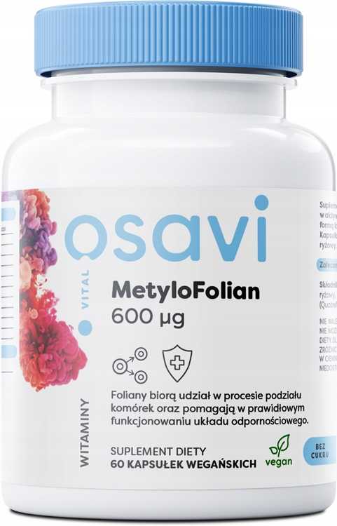 MetyloFolian 600mcg - 60 kapsułek - METHYL FOLATE