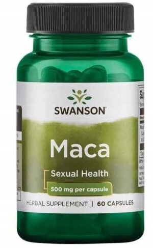 Swanson, MACA EXTRACT 500mg 60 kaps MOCNY EKSTRAKT