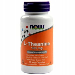 L-THEANINE 100 mg with Green Tea 90 kaps NOW FOODS