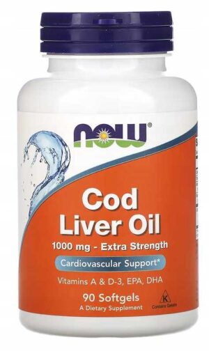 NOW Foods - TRAN w kapsułkach 1000 mg 90 kaps