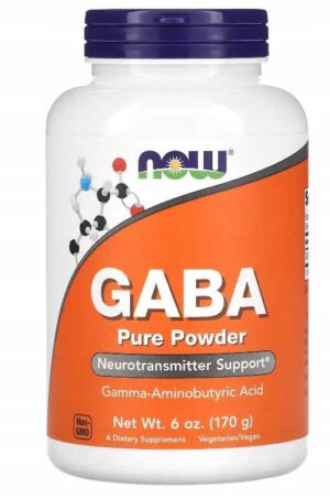 NOW FOODS GABA 170g KWAS GAMMA AMINOMASŁOWY