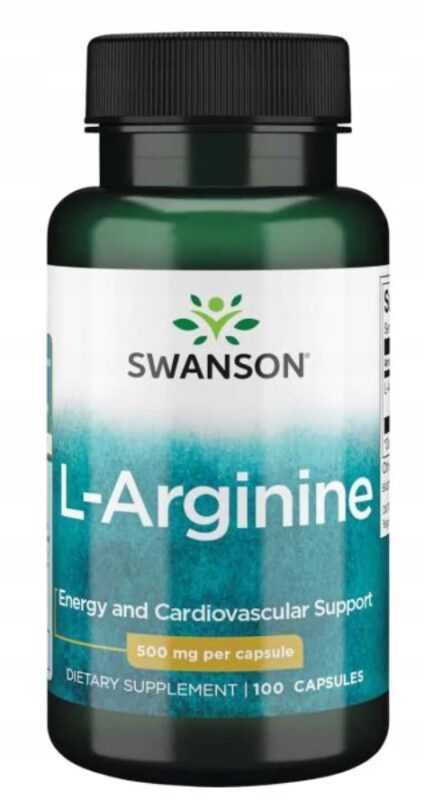 L-ARGININA 500 mg 100 kaps L-ARGININE Swanson