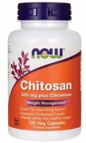 Now Foods CHITOSAN Plus Chromium 500 mg 120 kaps