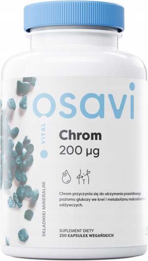CHROM 200mcg - 250 vegan kaps - PIKOLINIAN CHROMU