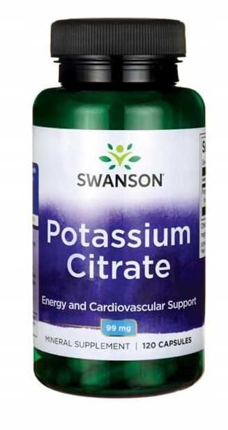CYTRYNIAN POTASU 120 kapsułek Swanson POTAS