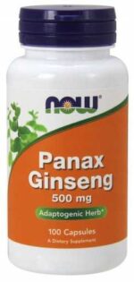 NOW FOODS, PANAX GINSENG 500 mg 100 kaps ŻEŃ-SZEŃ