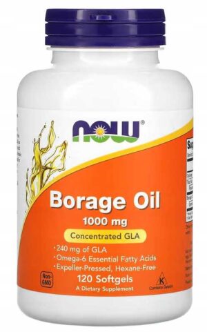 BORAGE OIL 1000 mg 120 k OLEJ Z NASION OGÓRECZNIKA