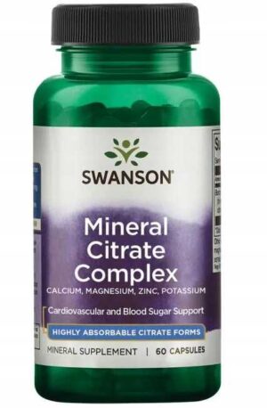 SWANSON MINERAL CITRATE COMPLEX 60 kaps - MINERAŁY