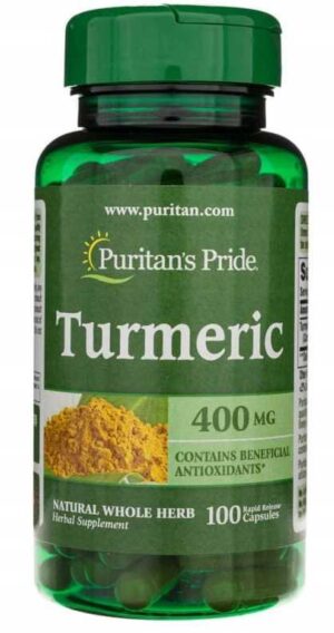 TURMERIC 400 mg 100 kapsułek KURKUMA