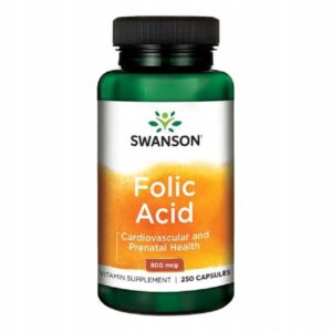Swanson Folic Acid 800 mcg 250 kaps KWAS FOLIOWY