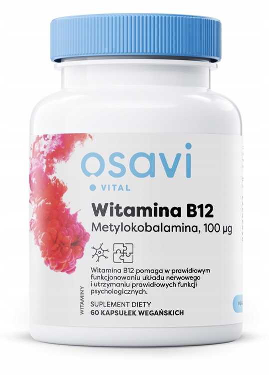 Witamina B12 - Metylokobalamina 100 mcg - 60 kaps
