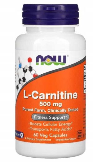 Now Foods L-CARNITINE - 500mg 60 kaps L-KARNITYNA