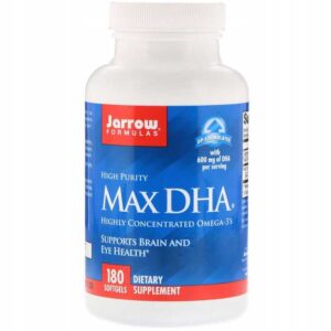 JARROW FORMULAS MAX DHA 180kaps MEGA DAWKA OMEGA-3