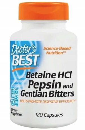 Doctor's Best, 650 mg 120 kaps BETAINA + GENCJANA