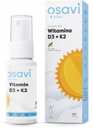 Witamina D3 + K2 Spray Doustny - Mięta - 25 ml