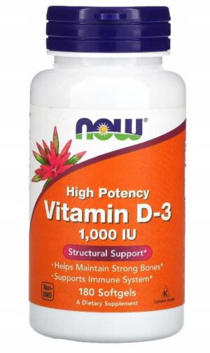 WITAMINA D3 1000 IU 180 kapsułek żel. - Z LANOLINY