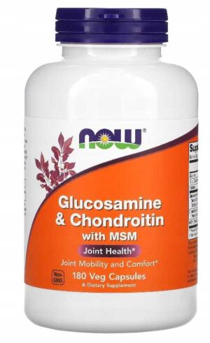 GLUKOZAMINA + CHONDROITYNA + MSM / 180 kap / STAWY