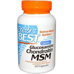 Doctors Best GLUKOZAMINA + CHONDROITYNA + MSM 120k