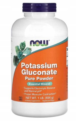 NOW FOODS - GLUKONIAN POTASU - 454 gram POTAS