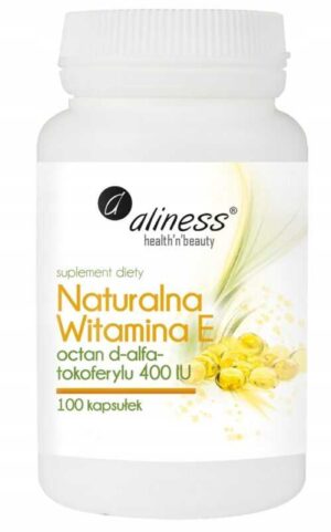 Aliness, Naturalna Witamina E 400 iu 100 kaps