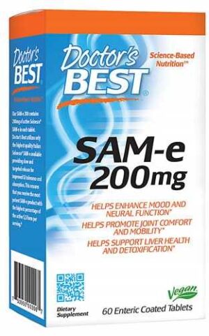 SAM-e 200 mg 60 tabletek, S-Adenozylometionina