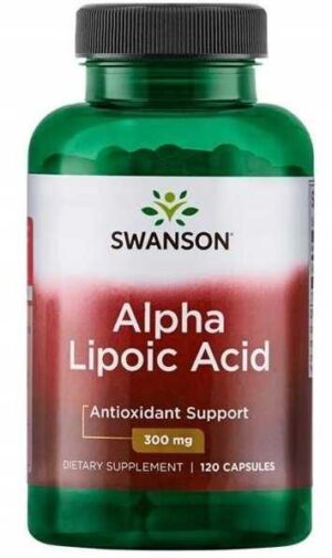 KWAS ALFA LIPONOWY 300 mg 120 kapsułek Swanson