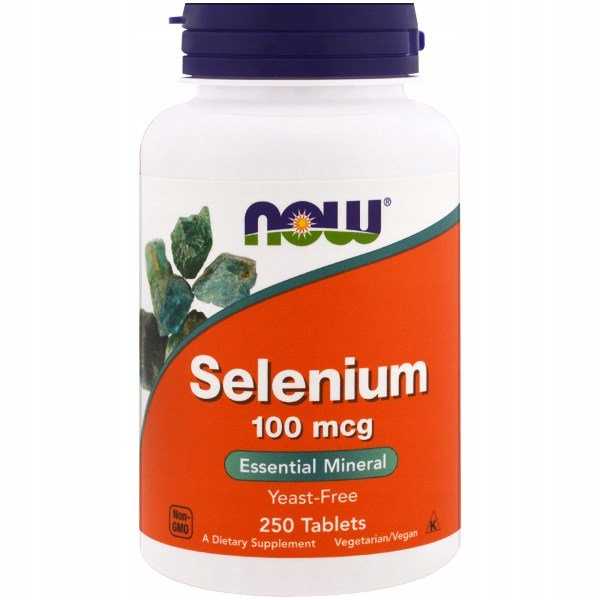 NOW FOODS SELEN 100 mcg / 250 tabletek