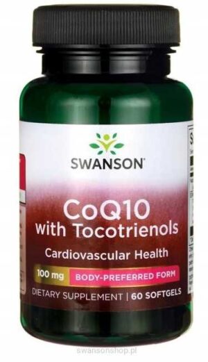 Koenzym Q10 CoQ10 100mg + 10mg Tocotrienols 60kaps